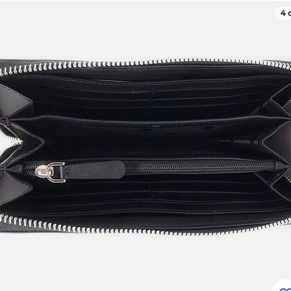 NWT KATE SPADE New York Large Zip Around Continental Wallet Cameron Stripe Blue - Picture 3 of 6